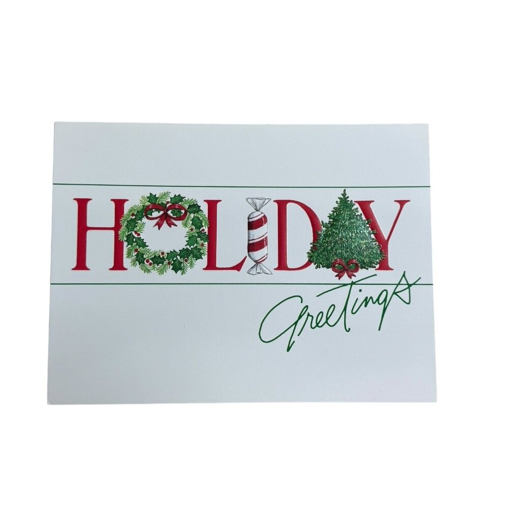 Holiday Greetings‎ Christmas Holiday Card BURGOYNE, INC. Envelopes Set Of 17 VTG
